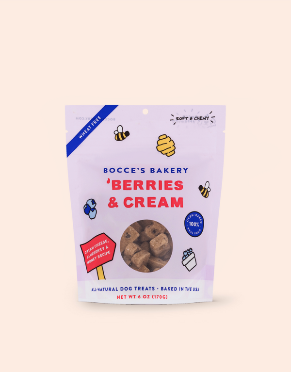 Bocce s Bakery Berries & Cream Soft & Chewy Treats Online Sale