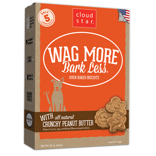 Cloud Star Wag More Bark Less Oven Baked Crunchy Peanut Butter Dog Treats For Cheap