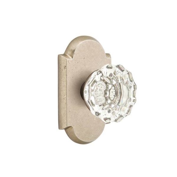 Emtek 7058AS Dummy , No.1 Rosette , Astoria Clear Knob Hot on Sale