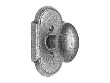 Emtek 7051SV Dummy , Wrought Steel No.1 Rosette , Savannah Knob For Discount