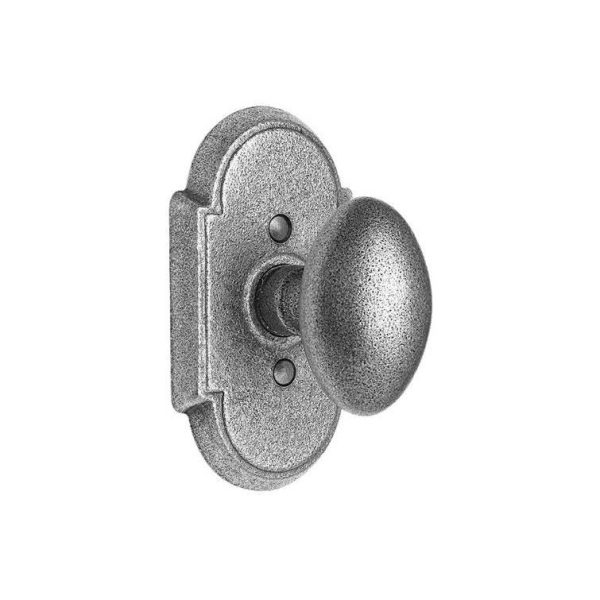 Emtek 7051SV Dummy , Wrought Steel No.1 Rosette , Savannah Knob For Discount